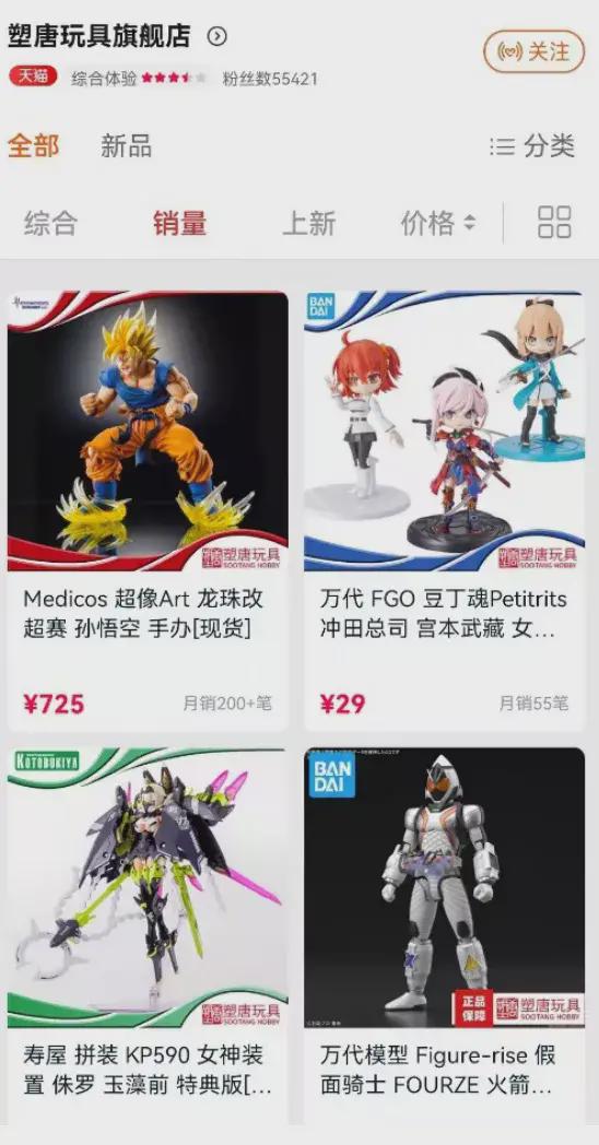 11月潮玩暢銷榜 動(dòng)漫與游藝用品市場新秀崛起，盤點(diǎn)背后的創(chuàng)業(yè)公司